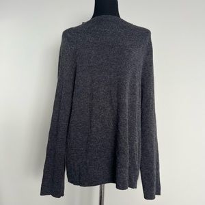 Eileen fisher Gray Long Sleeve Funnel Neck Size LP Sweater Top